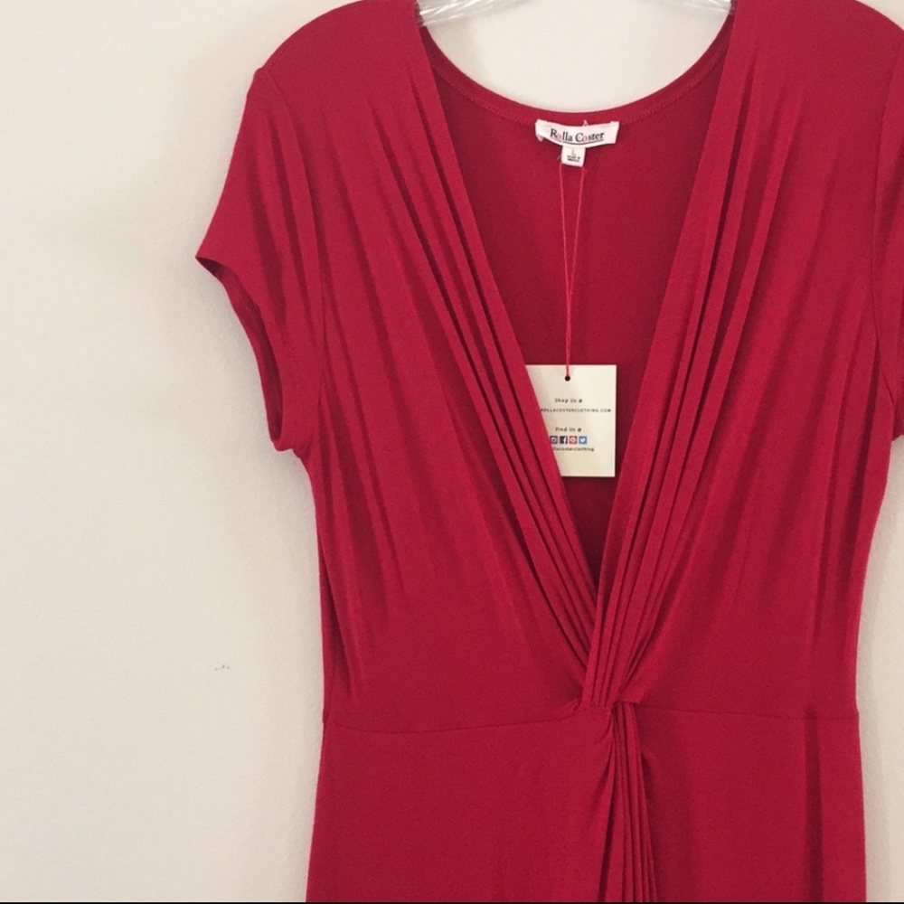 Rolla Coster Twist Front Maxi Dress